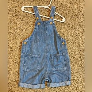 Denim overall shorts 2t